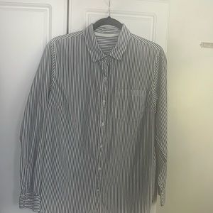 No brand XL button down stripes blouse
